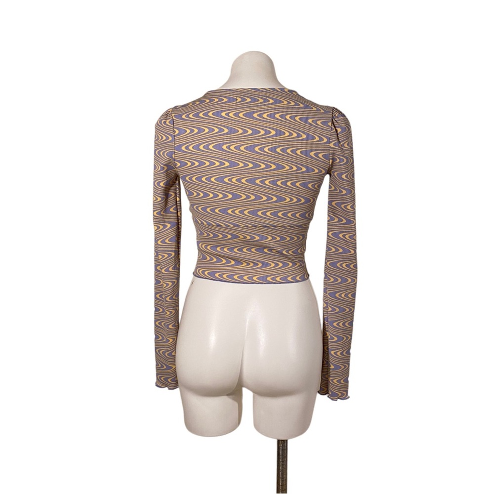 UO Ruby Button-Up Cropped Top - Picture 4 of 6